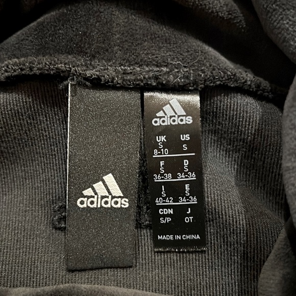 Adidas mock neck velvet knit top in size small - Picture 3 of 5